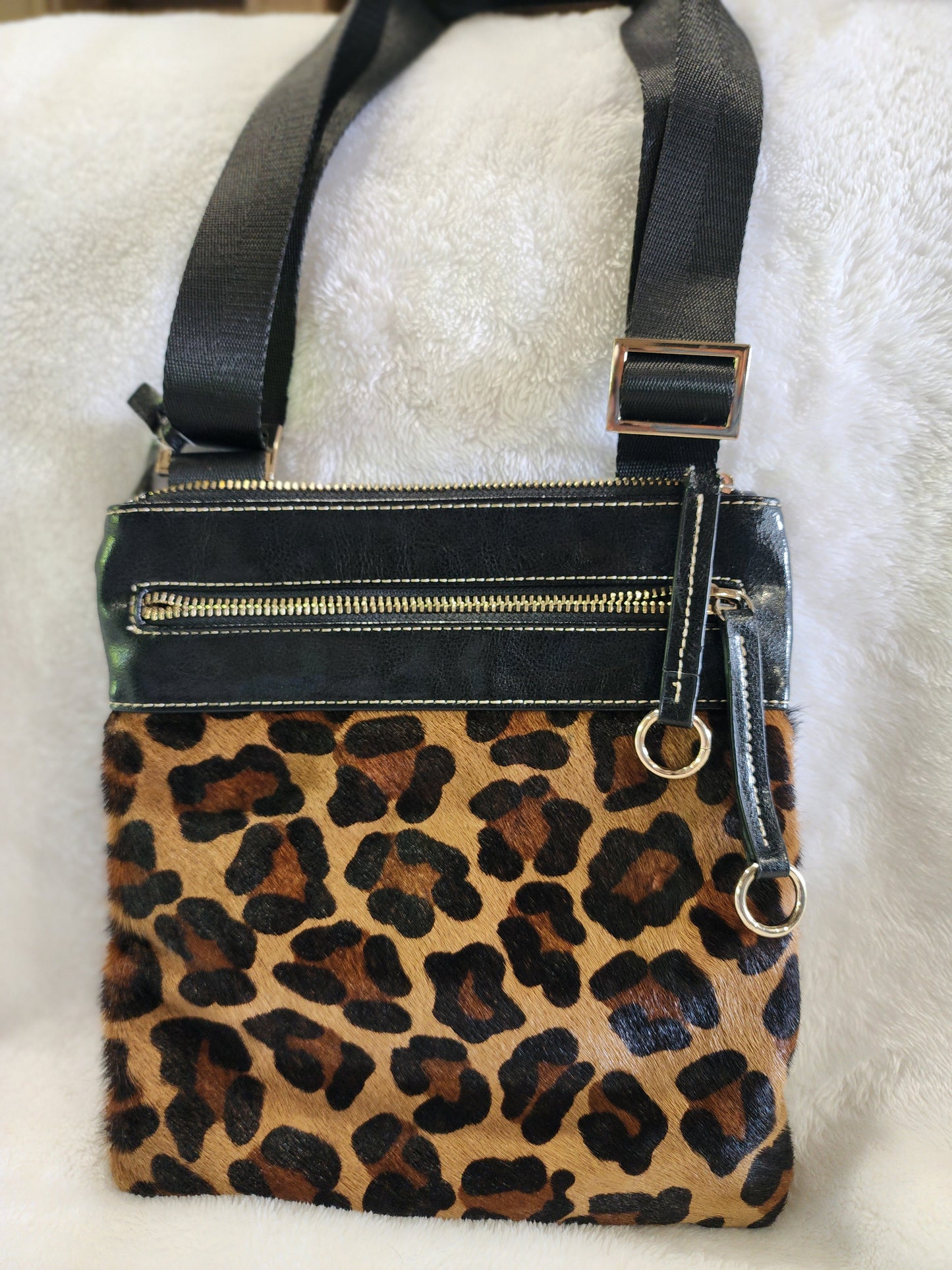 Aqua Madonna Genuine Calf hair crossbody
