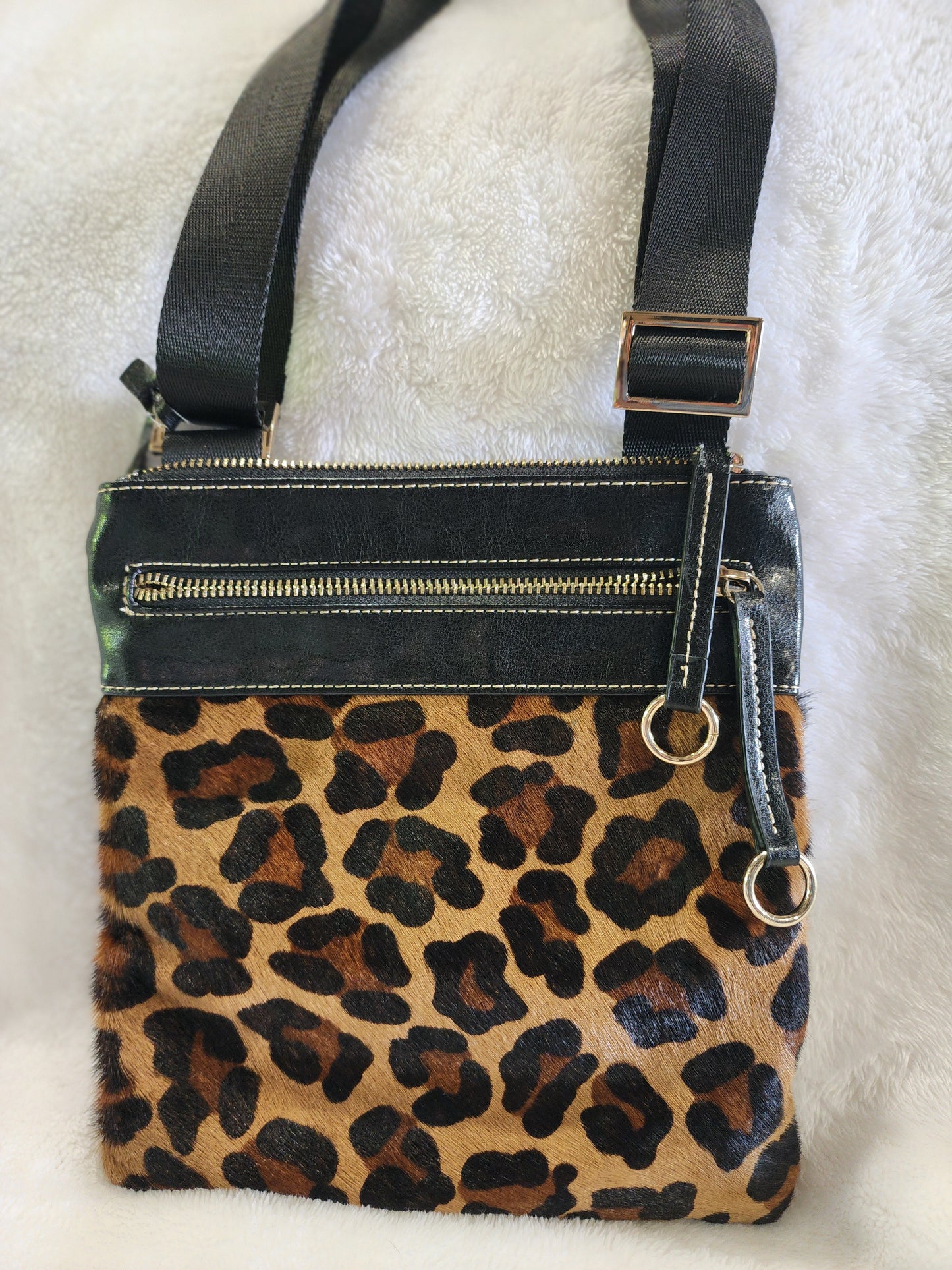 Aqua Madonna Genuine Calf hair crossbody