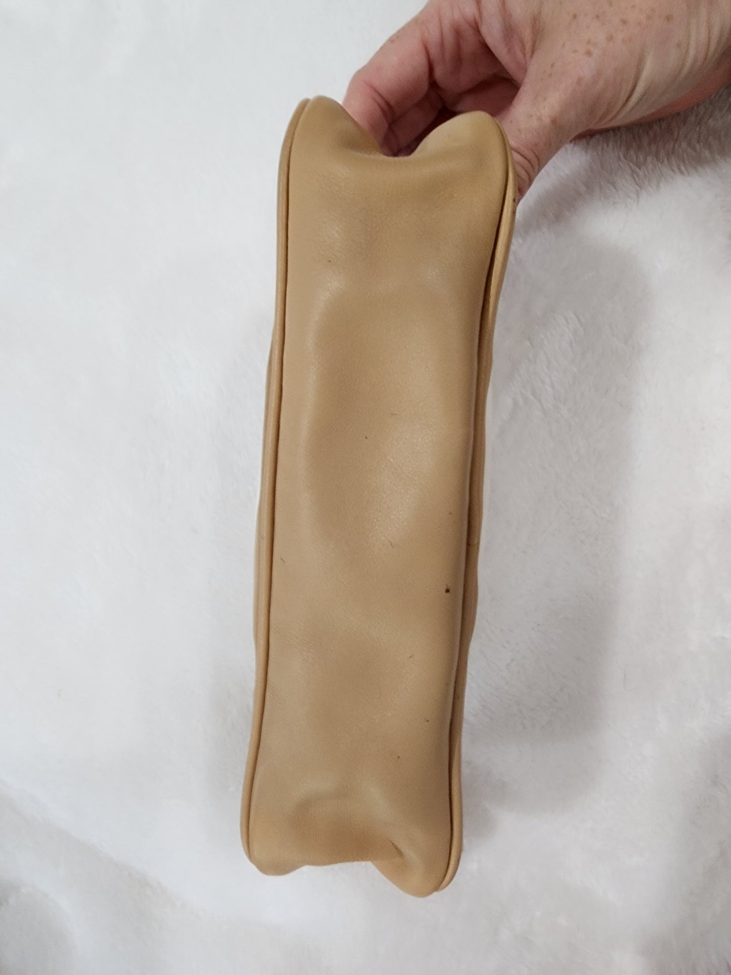 Gucci Canvas/Calfskin Leather Baguette in Cream and Beige