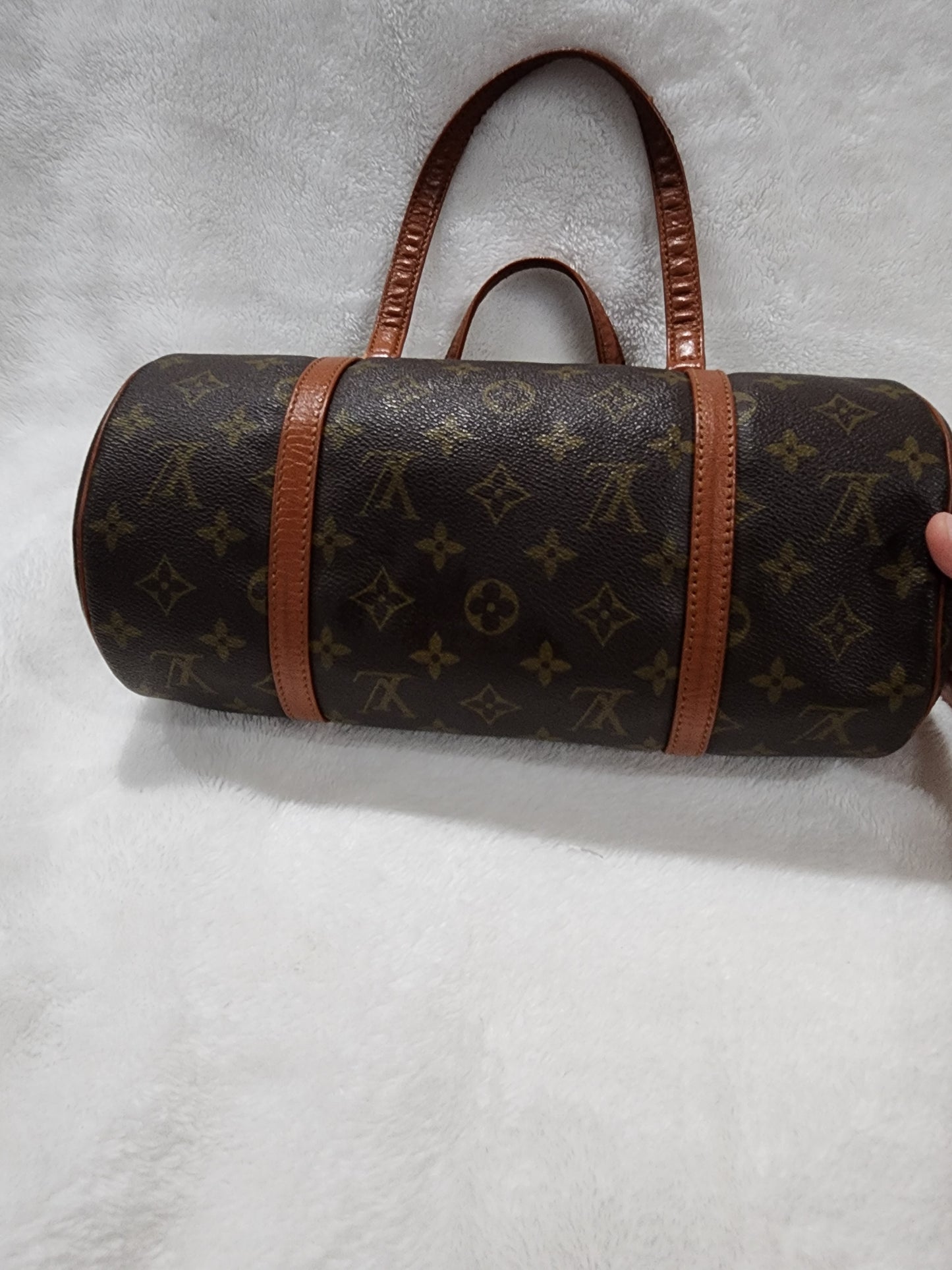 LOUIS VUITTON VINTAGE MONOGRAM PAPILLON 30 BARREL BAG