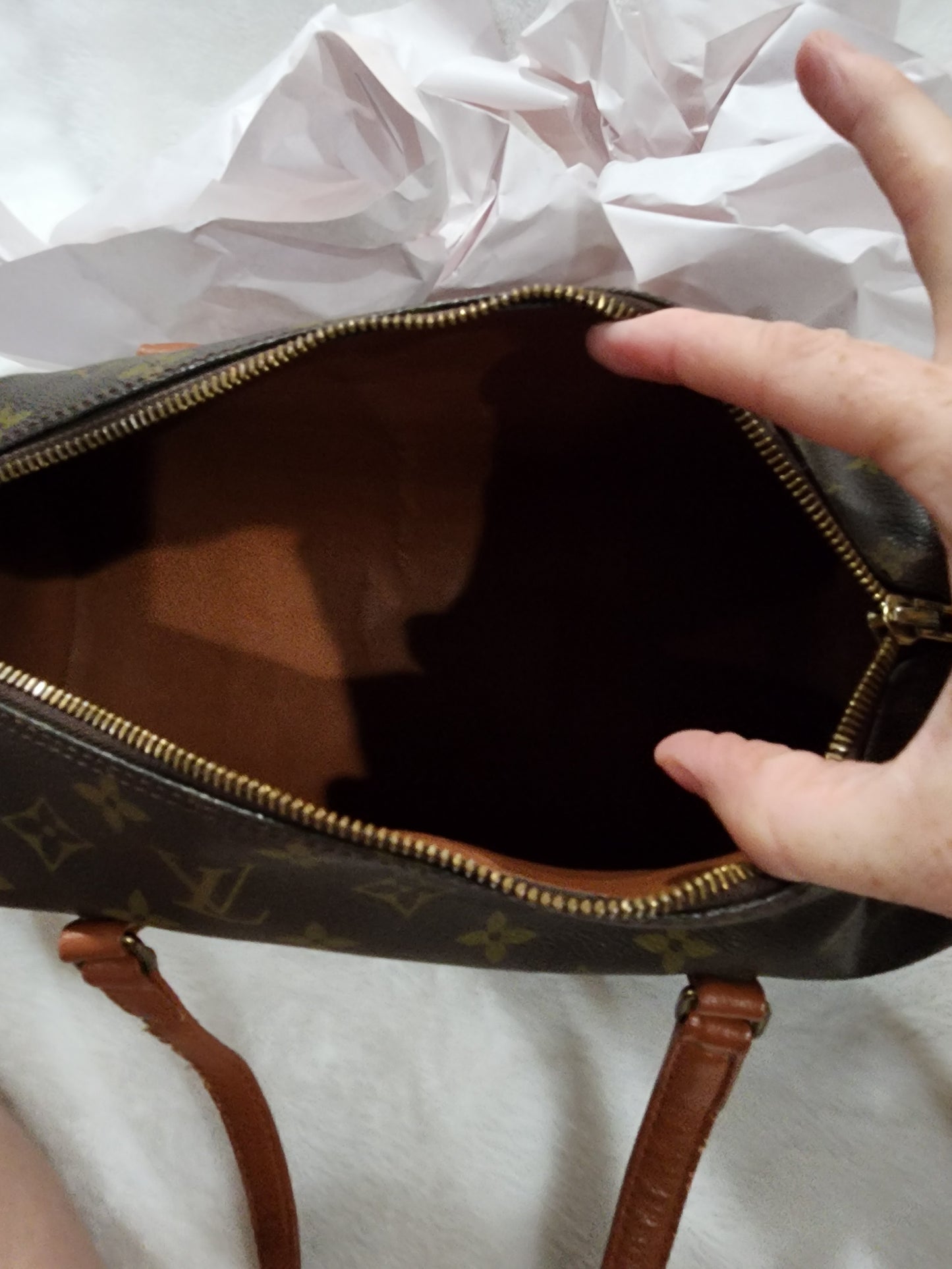 LOUIS VUITTON VINTAGE MONOGRAM PAPILLON 30 BARREL BAG