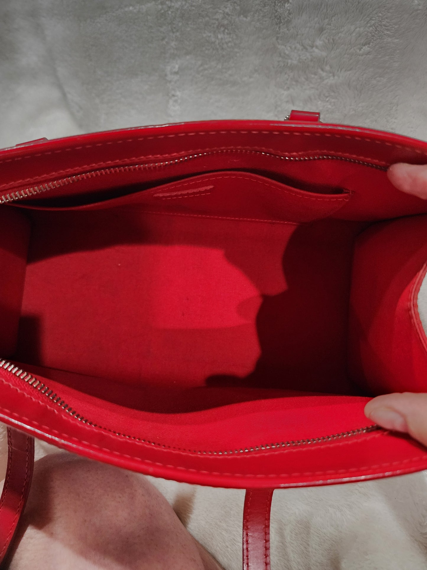 Louis Vuitton Madeline PM Red Epi Leather Shoulder Bag