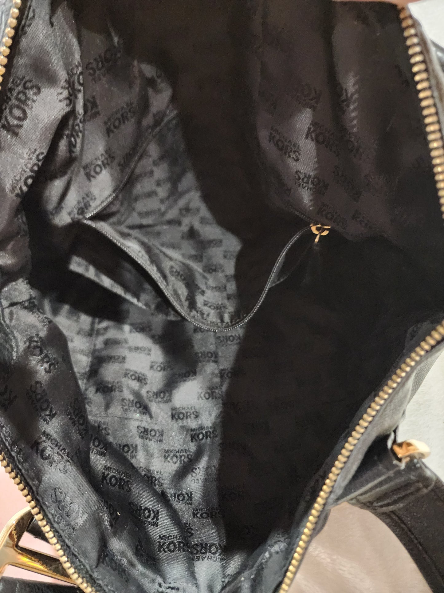 Michael Kors Pushlock Pebbled Leather Tote