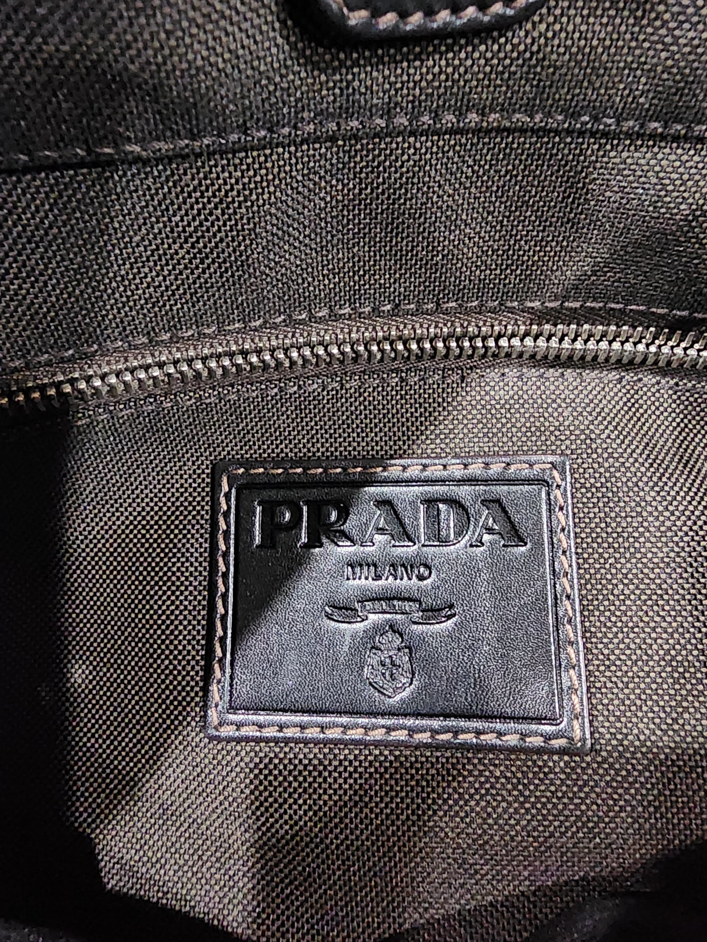 Prada Canapa Canvas Tote Bag