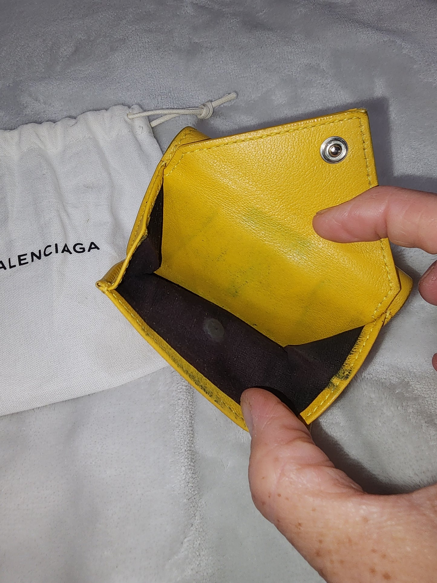 Balenciaga Paper Wallet Tri-fold Leather Women's BALENCIAGA