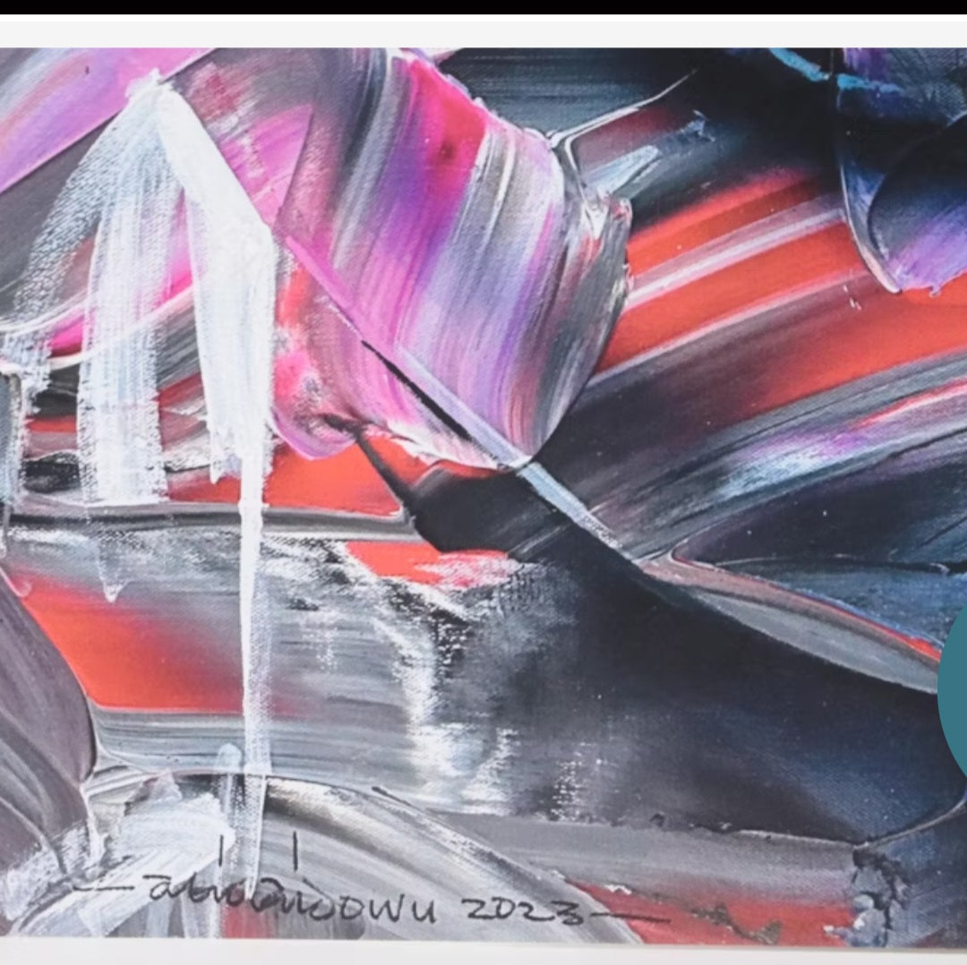 Abstract Giclée After Abiola Idowu "Amen," 2023
