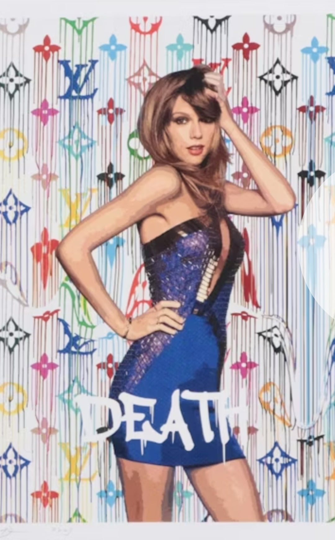 "Death NYC Graphic Digital Prints of Taylor Swift, 2023"
