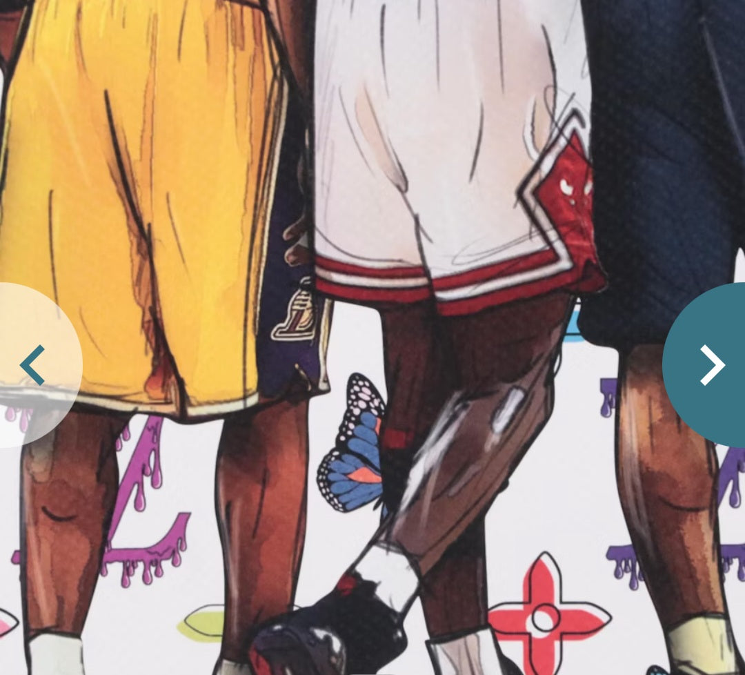 "DEATH NYC Pop Art Michael Jordan Kobe Bryant Lebron James 2023"