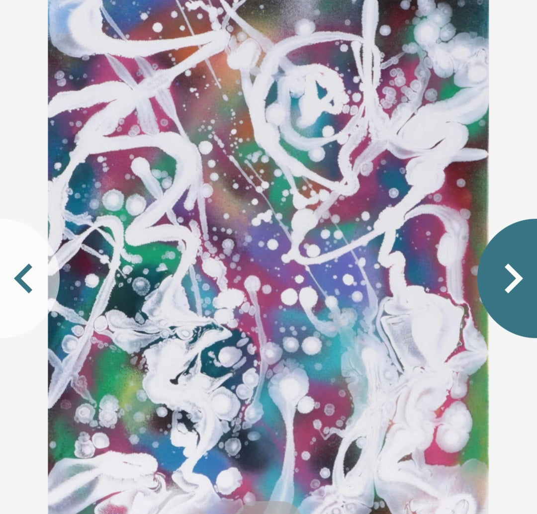 "Jason Michael Durham Abstract Expressionistic Mixed Media Painting "Dreaming It"