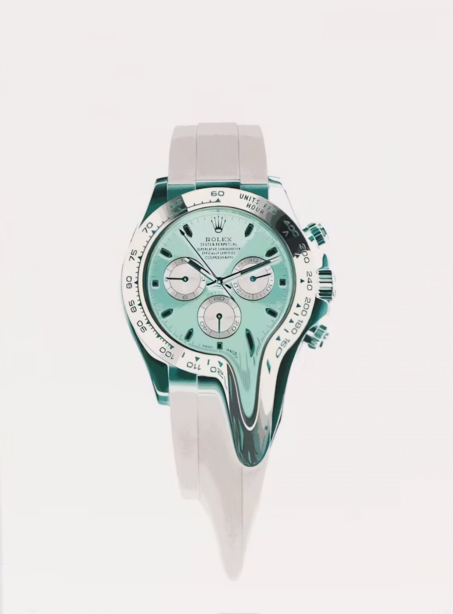 "Death NYC Pop Art Graphic Print Featuring A Rolex Watch"