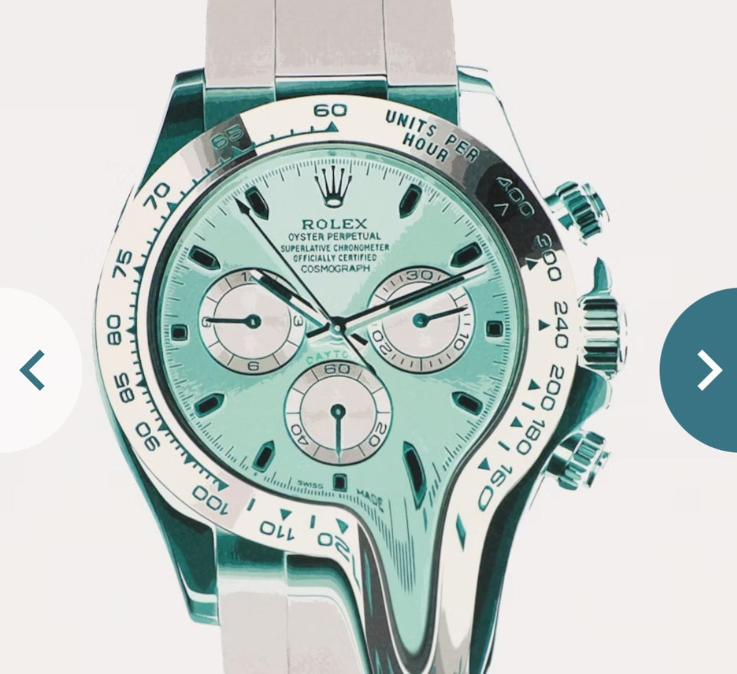 "Death NYC Pop Art Graphic Print Featuring A Rolex Watch"