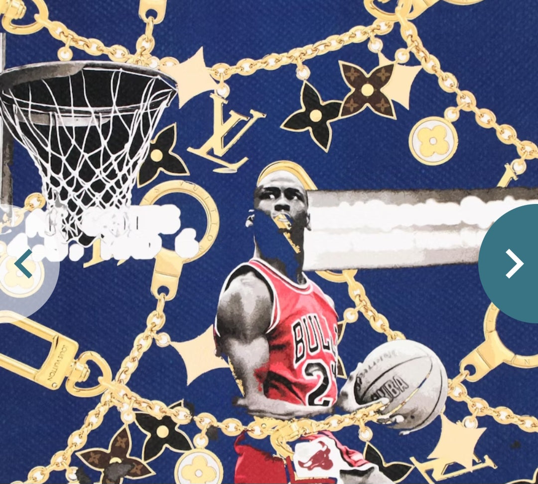 "Death NYC Pop Art Graphic Print Michael Jordan x Louis Vuitton, 2023"