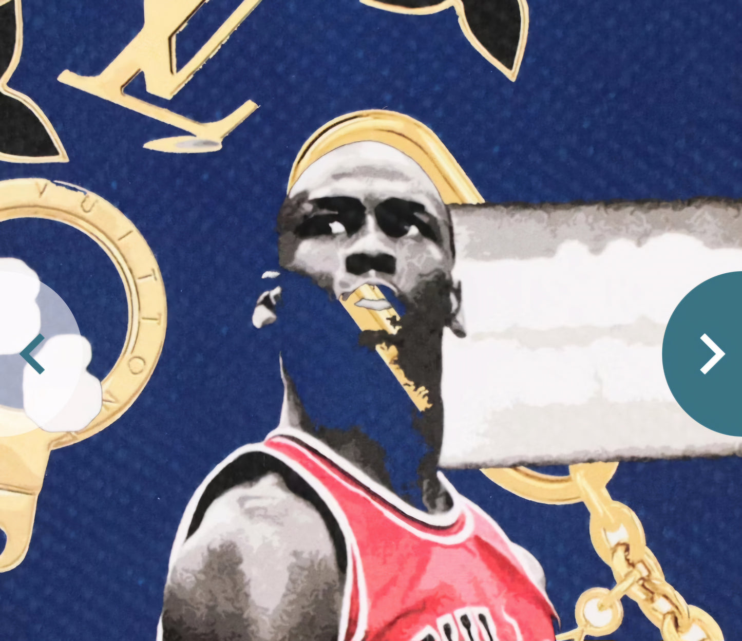 "Death NYC Pop Art Graphic Print Michael Jordan x Louis Vuitton, 2023"