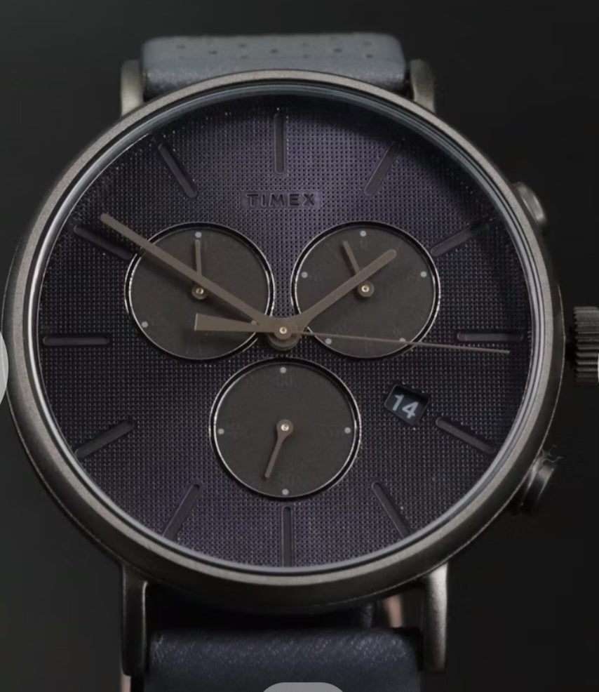 Timex Fairfield Supernova Chronograph 41 mm Black Dial Quartz Wristwatch