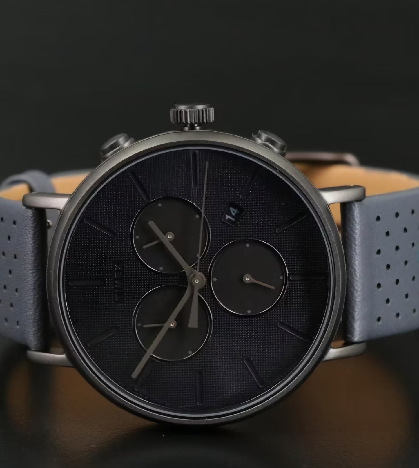 Timex Fairfield Supernova Chronograph 41 mm Black Dial Quartz Wristwatch