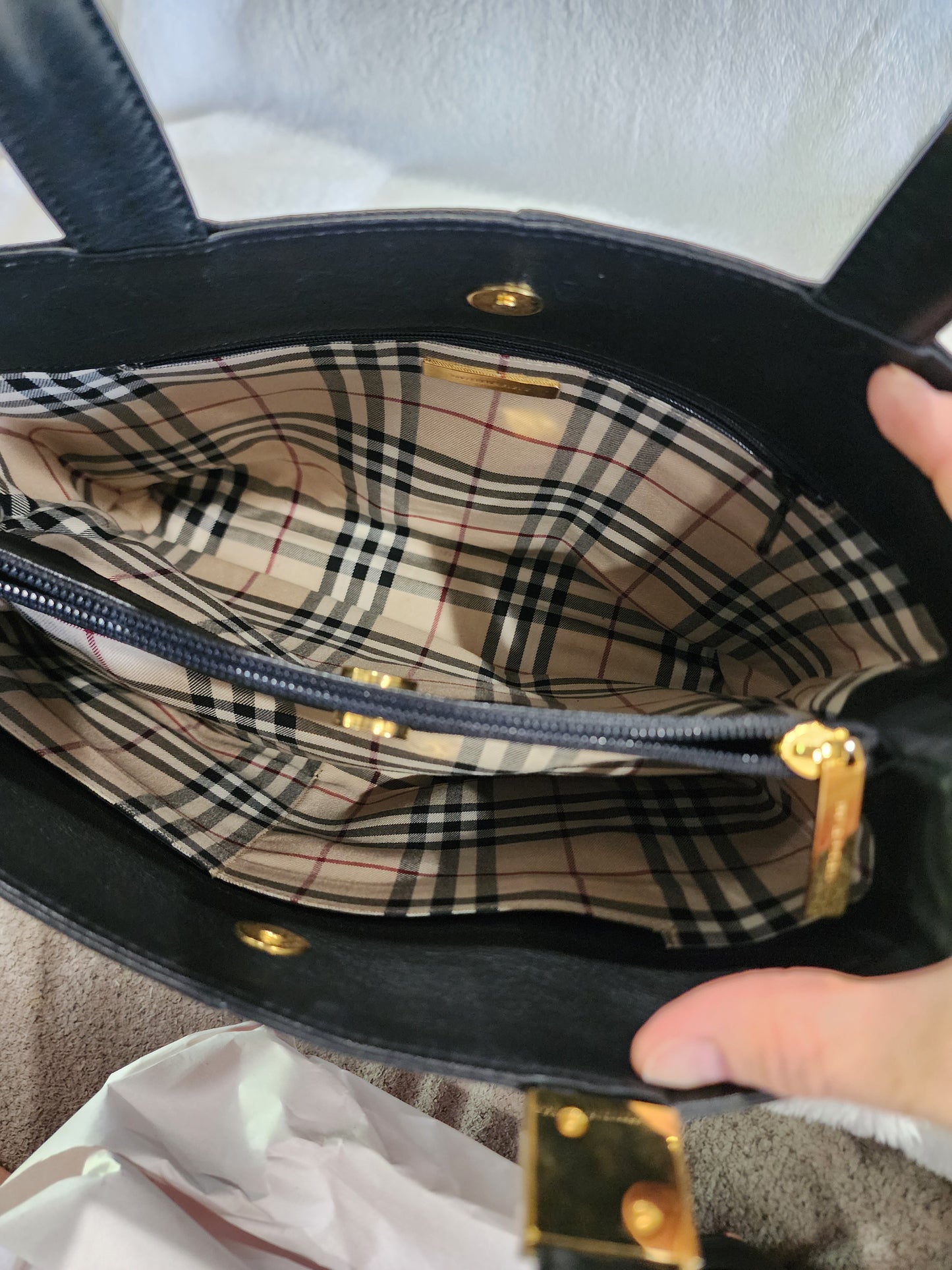 Burberry Handbag Interior Nova Check