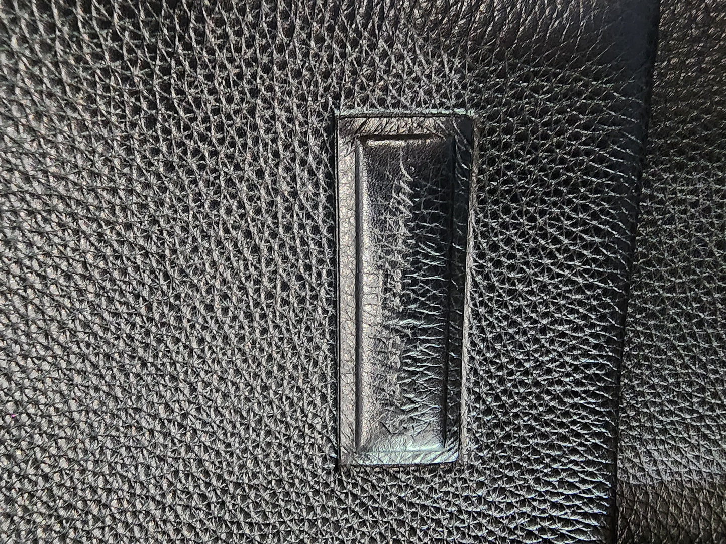 Salvatore Ferragamo Flap Crossbody Bag in Black Pebbled Leather