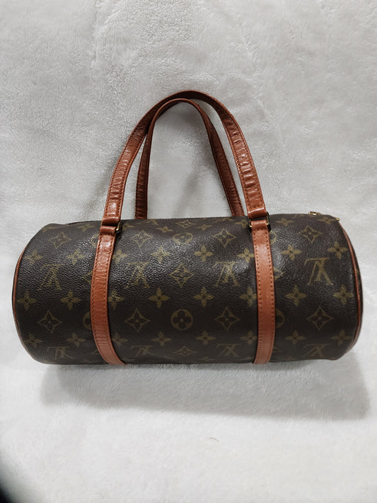 LOUIS VUITTON VINTAGE MONOGRAM PAPILLON 30 BARREL BAG