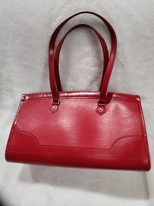 Louis Vuitton Madeline PM Red Epi Leather Shoulder Bag