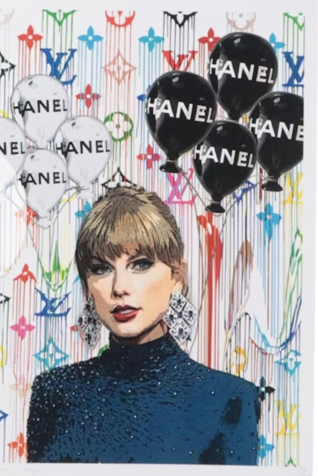 "Death NYC Graphic Digital Print of Taylor Swift, 2023"