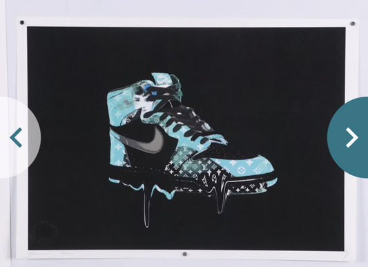 "Death NYC Graphic Digital Prints of Nike Air Jordans, 21st Century"