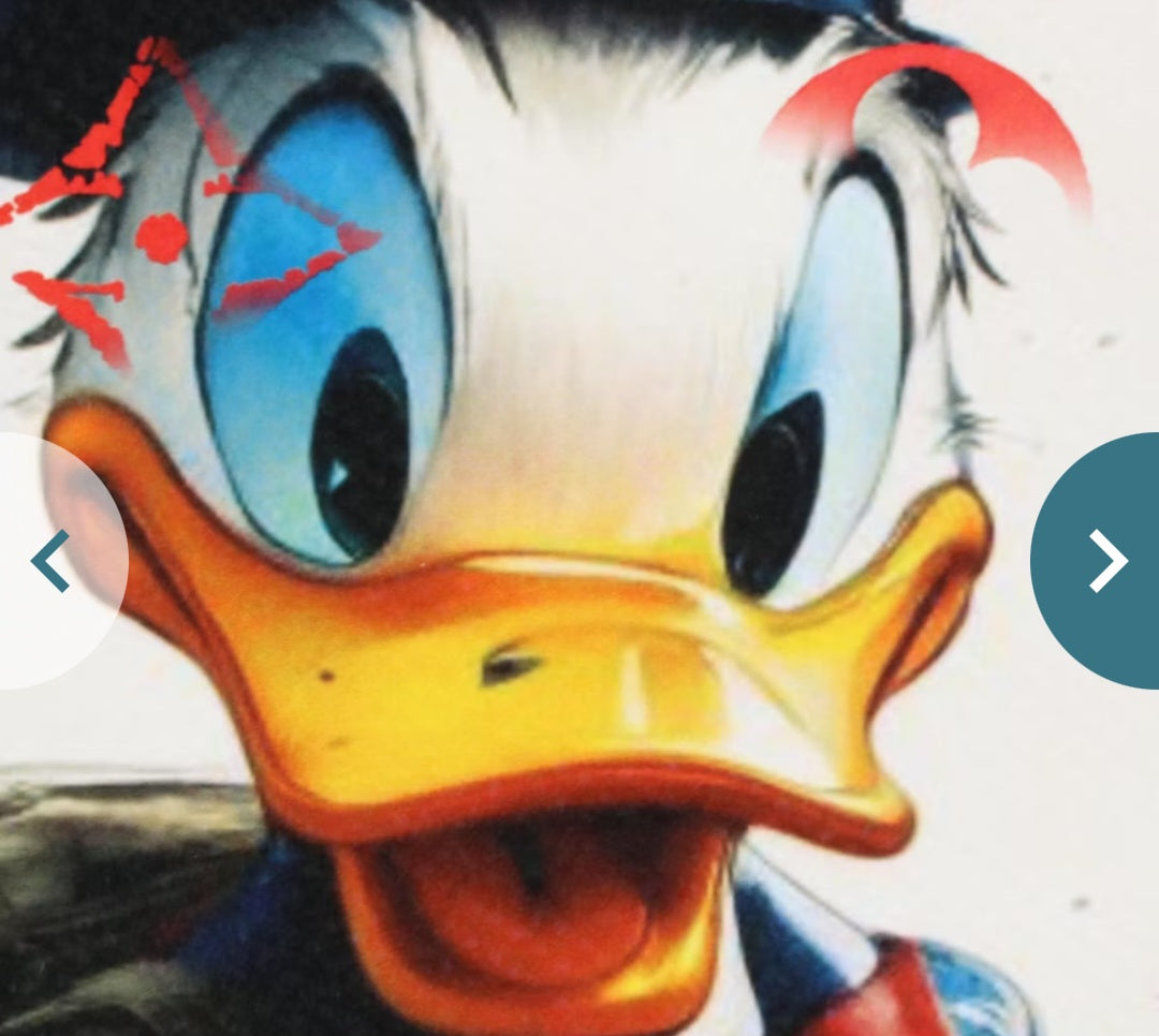 "Death NYC Pop Art Digital Print Featuring AI Donald Duck x Louis Vuitton"