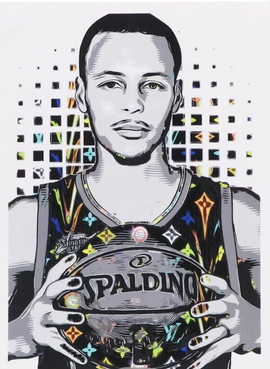 "Death NYC Pop Art Digital Print Featuring Stephen Curry x Louis Vuitton"