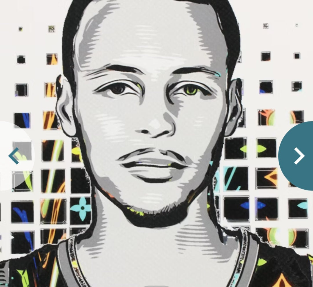 "Death NYC Pop Art Digital Print Featuring Stephen Curry x Louis Vuitton"