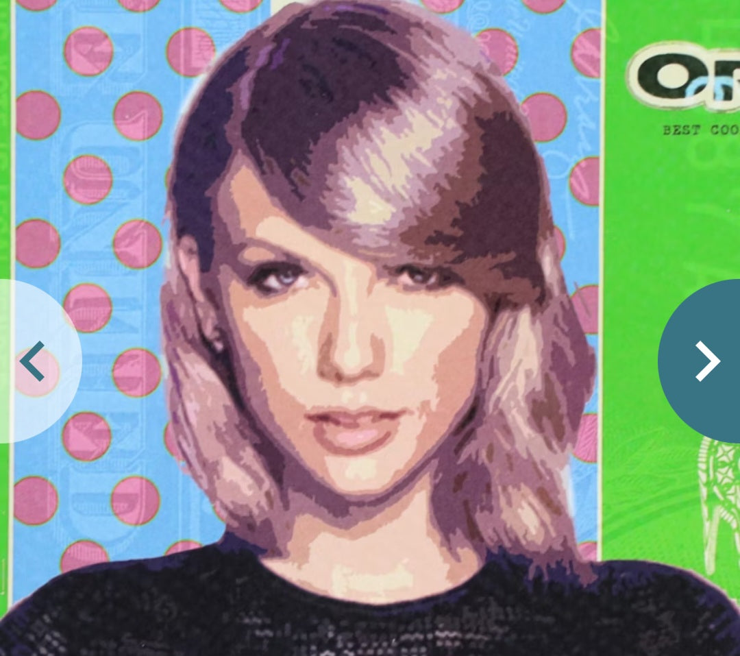 "Death NYC Pop Art Digital Print Featuring Taylor Swift x Supreme, 2023"