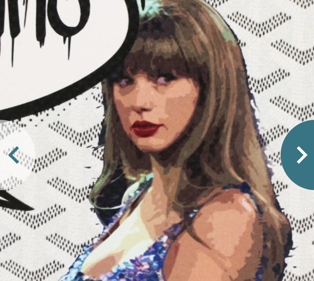 "Death NYC Pop Art Digital Print Featuring Taylor Swift x Goyard Saint Louis"