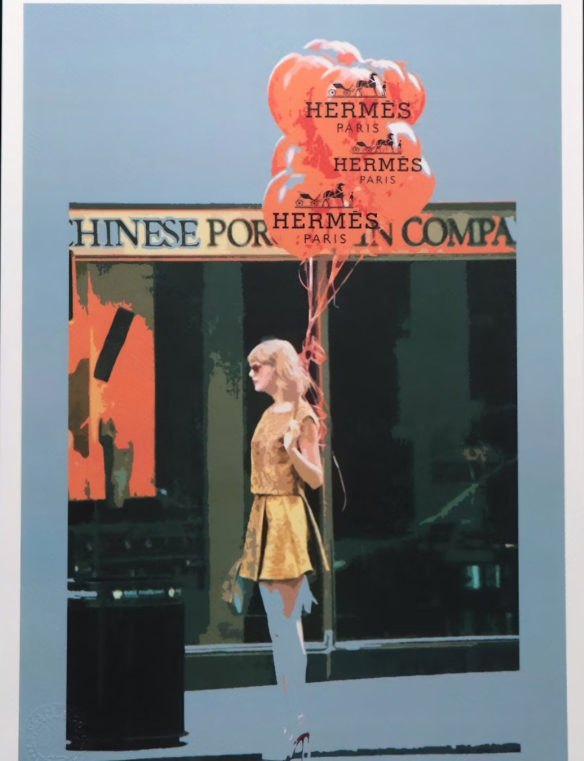 Death NYC Pop Art Graphic Print of Taylor Swift x Hermès display picture 1