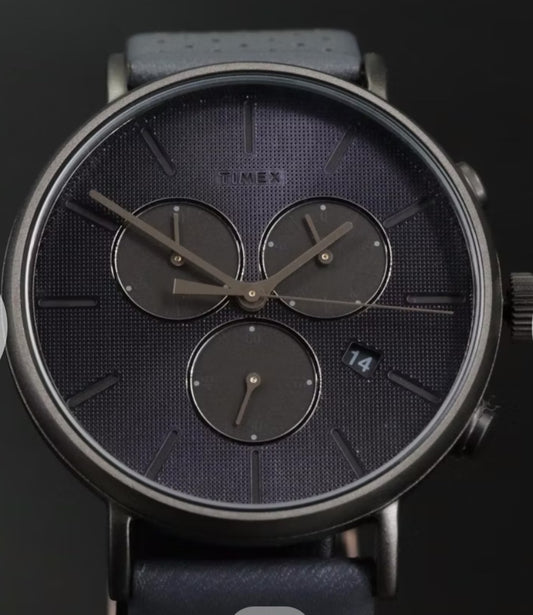 Timex Fairfield Supernova Chronograph 41 mm Black Dial Quartz Wristwatch